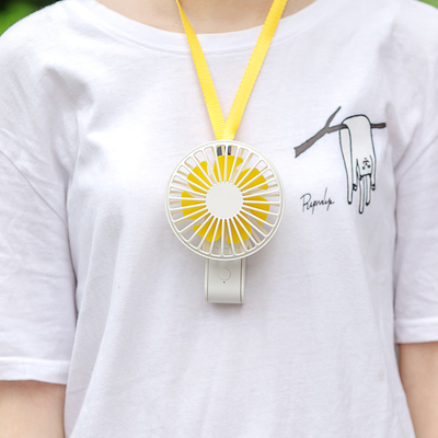 Fan pratique accrochante portative de collier de mini d'USB poche rechargeable de pliage