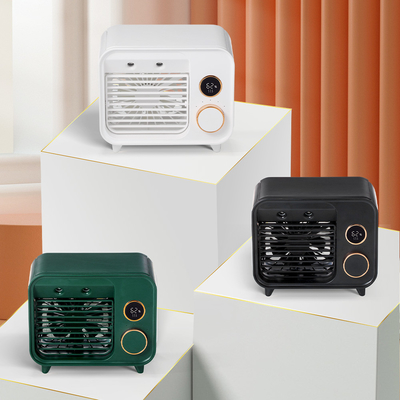 USB Mini Portable Wireless Fan Cooler avec le jet de lumière et de brume de nuit de LED
