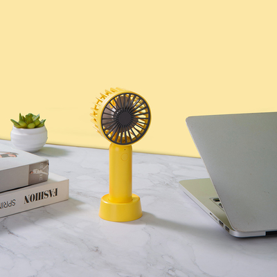 3 vent 4W Mini Portable Handheld Fan 1200mAh Mini Desktop Fan USB