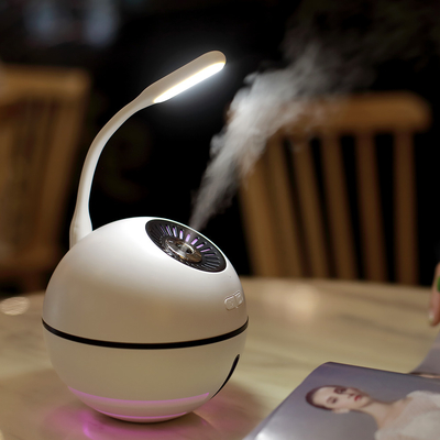 3 dans 1 couleur 2000mah ultrasonique de l'humidificateur 300ml d'Usb mini changeant le diffuseur léger