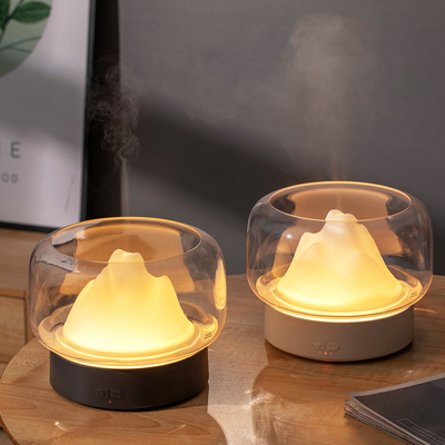 Diffuseur d'huile essentielle d'Aromatherapy de lumière de la montagne 400ml LED de diffuseur d'huile d'arome de brume