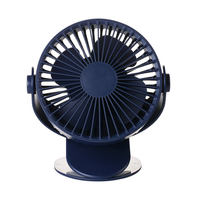 Mini USB fan tournante portative rechargeable de 360 degrés de 5 Vane Desk Clip On Fan