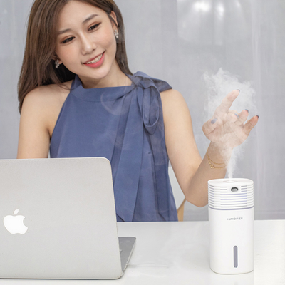 Le dessus de table ultrasonique d'humidificateur d'air de H2o 500ml a mené la puissance légère d'USB de diffuseur d'arome