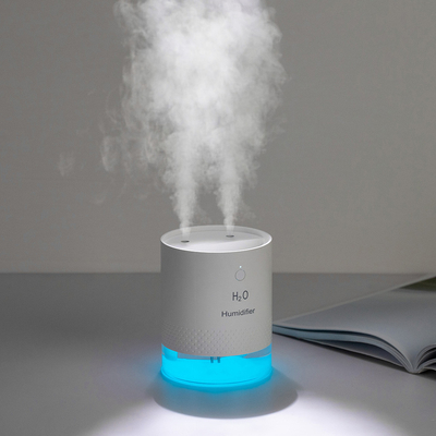 Jet Mini Usb Ultrasonic de double de la lumière 650ml de nuit de diffuseur d'arome de la batterie 2000mAh