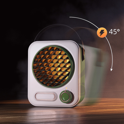 Mini ventilateur de chauffage portable classique blanc petit radiateur soufflant pour espace