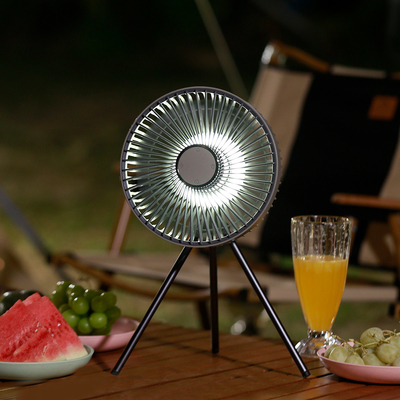 Fan debout menée de trépied de Rechargable de batterie du camping 10000mAh de fans de plancher léger