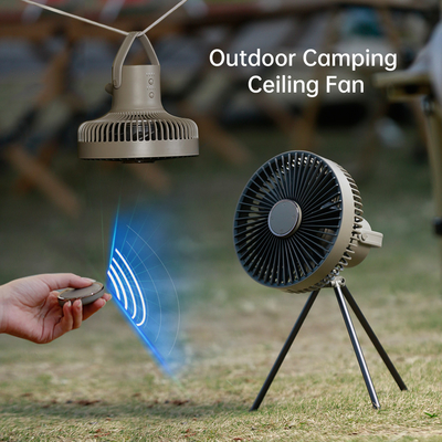 ABS extérieur Mini Tripod Fan portatif léger rechargeable de fan de camping de la batterie 10000mAh
