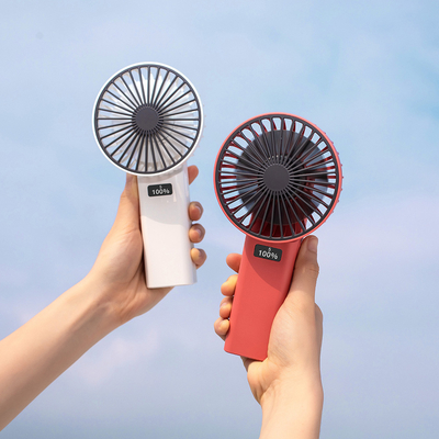 De LED Digtial mini USB fan tenue dans la main portative de l'affichage 4000mAh