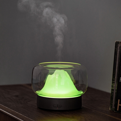 La brume fraîche colorée ultrasonique à la maison de 2021 400ML LED a flairé le diffuseur transparent d'arome d'huile essentielle pour la pièce