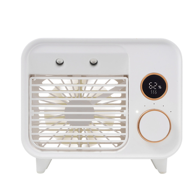 Fan eau-air rechargeable de conditionneur d'USB d'air de refroidisseur de fan d'écran portatif d'affichage à cristaux liquides