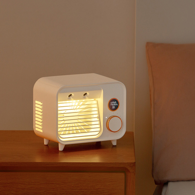 Fan eau-air rechargeable de conditionneur d'USB d'air de refroidisseur de fan d'écran portatif d'affichage à cristaux liquides