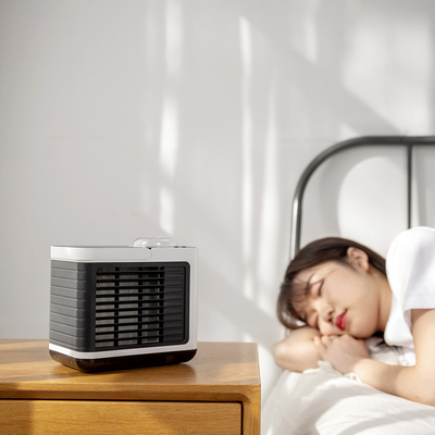 Ventilateur de refroidisseur d'air à ions négatifs: climatiseur portable, 3 vitesses et lumière chaude
