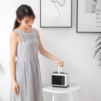 Ventilateur de refroidisseur d'air à ions négatifs: climatiseur portable, 3 vitesses et lumière chaude