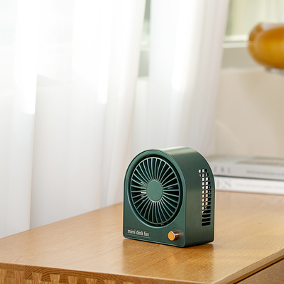 Fan noire de Tableau de batterie rechargeable d'Usb d'ABS de 4000mAh Mini Personal Desk Fan