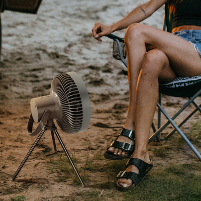 Camping rechargeable de la chambre à coucher 10000mAh de fan à piles de piédestal de trépied