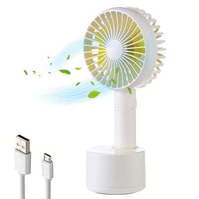 Fan rechargeable de oscillation de bureau de Mini Portable Handheld Fan 2000mAh 4W de base