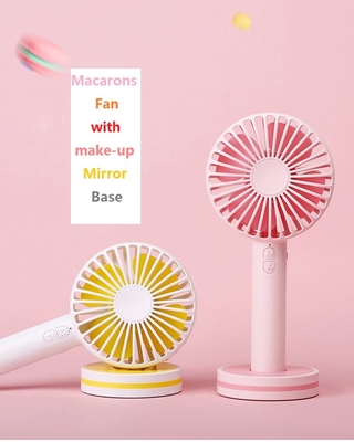 Fan pratique rechargeable portative 2000mAh 4 Vane Mini Rechargeable Fan d'USB