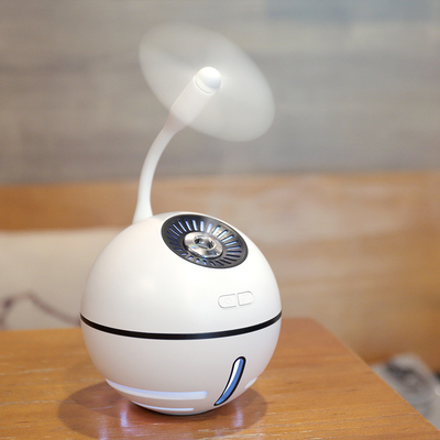 3 dans 1 couleur 2000mah ultrasonique de l'humidificateur 300ml d'Usb mini changeant le diffuseur léger