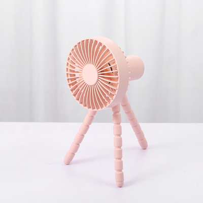 Batterie portative 1800mah Mini Portable Fan tenu dans la main de fan de trépied flexible