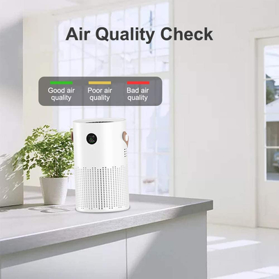 Mini petit blanc de bureau de l'épurateur AP01 HEPA H13 d'air du ménage 10000mAH