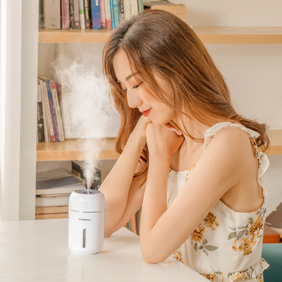 Le diffuseur ultrasonique d'arome de maison d'USB a mené l'humidificateur blanc portatif léger d'air