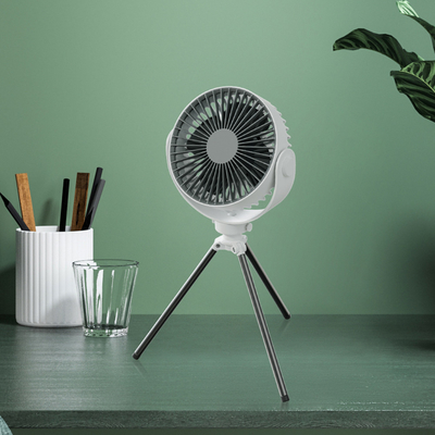 Fan flexible rechargeable de trépied de 4 pouces pour le bureau, école, chambre à coucher