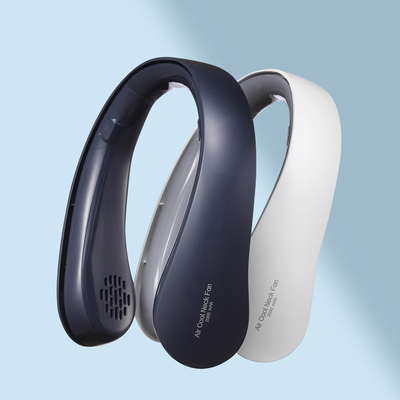 Le collier USB portatif éventent le silicone blanc Mini Air Conditioner de l'ABS 2000mAh