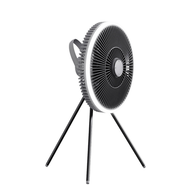 Les ABS parquettent le ventilateur électrique rechargeable debout du trépied 1000mah des fans trois avec la lumière