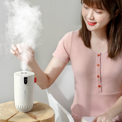 Humidificateur rechargeable portatif de chargeur de voiture d'Usb de l'humidificateur 2000mAh de double jet
