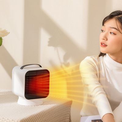 Bureau ignifuge noir portatif d'ABS de la fan 1000W d'appareil de chauffage de ptc pour la maison